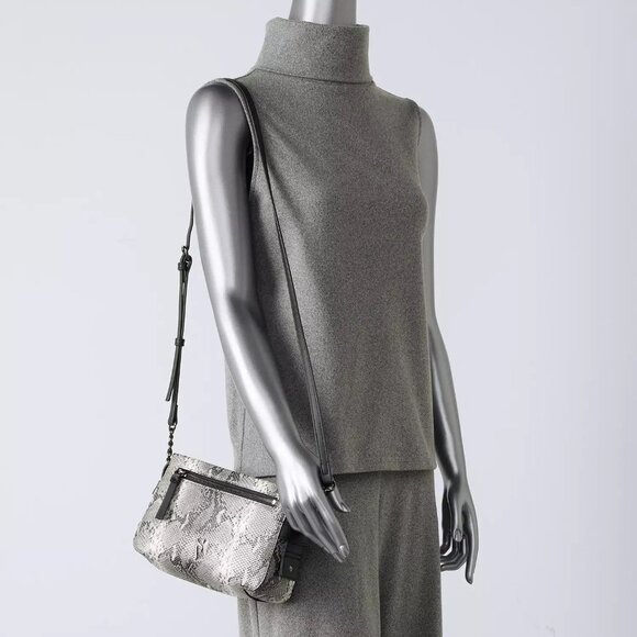 Simply Vera Vera Wang Sintra Faux Snakeskin Crossbody Bag - Picture 4 of 4